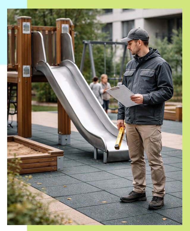 Сертификация детских площадок в Южноуральске от 27340 р. | Алешин-Жрк