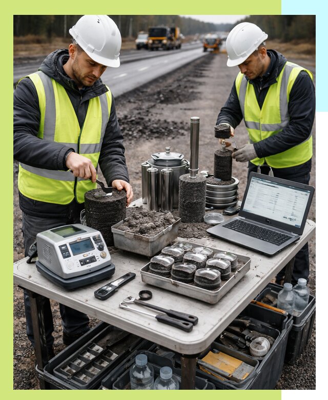 Сертификация асфальта: испытания и подтверждение в Южноуральске