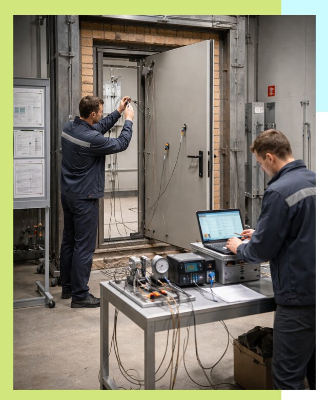 Сертификация противопожарных дверей в Южноуральске по ГОСТ и ТР