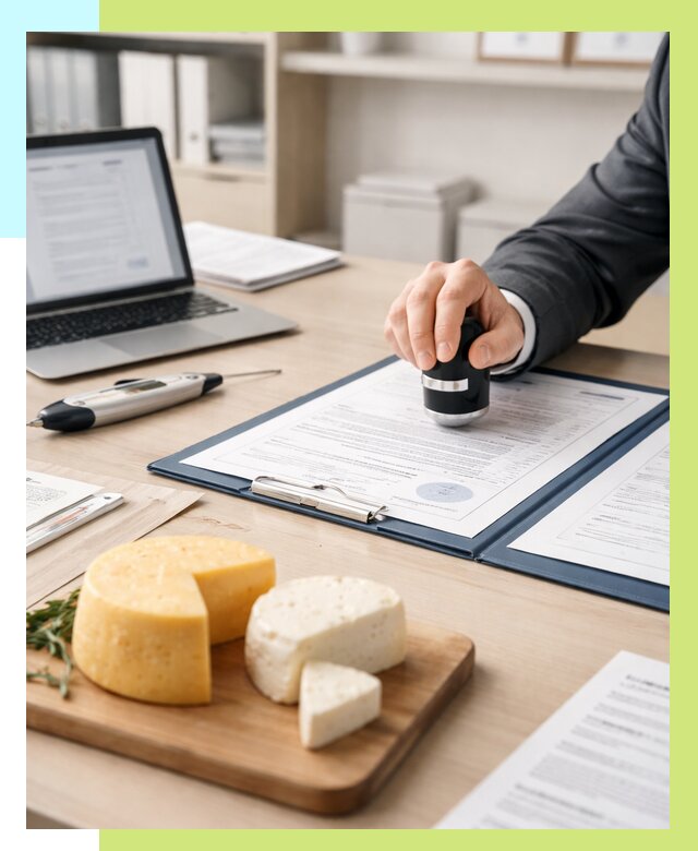 Сертификация сыров в Южноуральске от 16404 р | Сертификат на сыр Алешин-Жрк