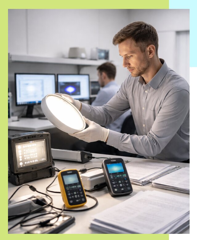 Сертификация светильников в Южноуральске: испытания и оформление