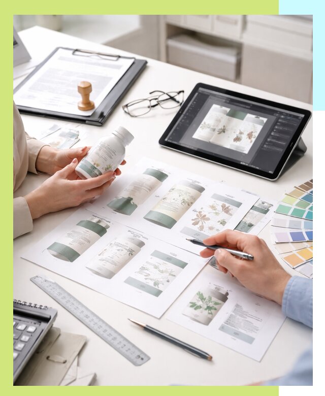 Профессиональная разработка дизайна и текста этикетки продукции в Южноуральске