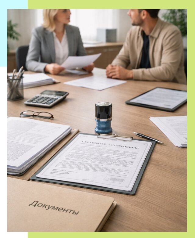 Сертификат соответствия на продукцию в Южноуральске от 16404 р.|Алешин-Жрк