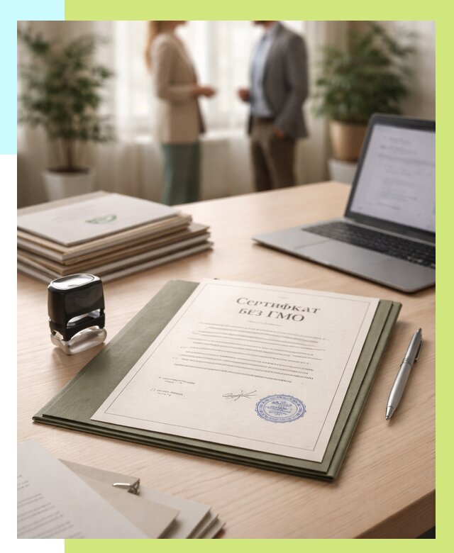 Сертификат без ГМО в Южноуральске от 8202 р. оформить срочно Алешин-Жрк