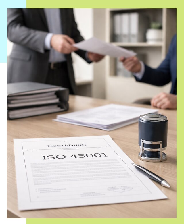 Сертификат ISO 45001 в Южноуральске под ключ от 49212 р. | Алешин-Жрк