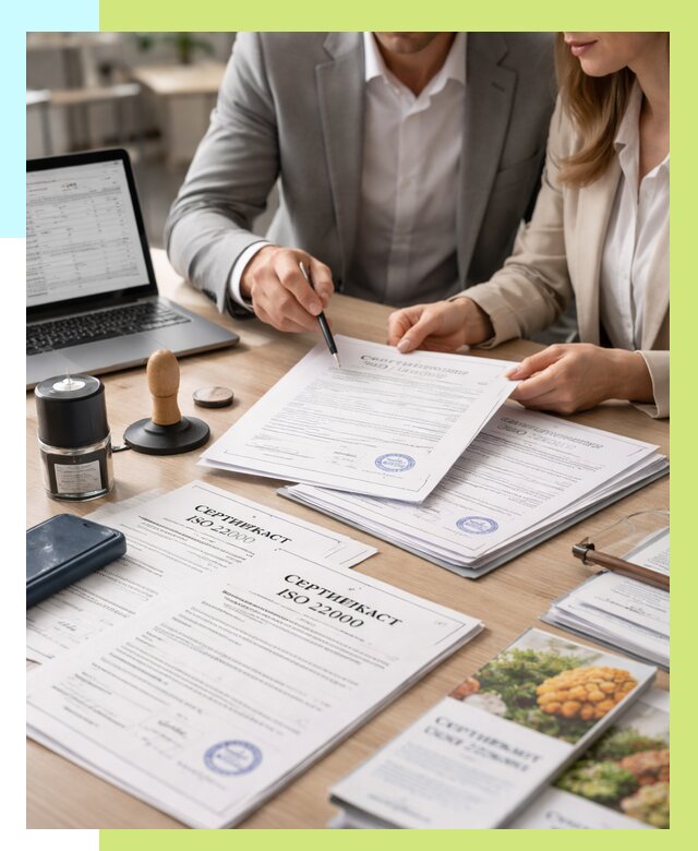 Сертификат ISO 22000 в Южноуральске от 43744 р. под ключ | Алешин-Жрк